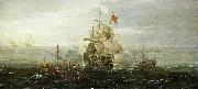 Aert Anthonisz A French Ship and Barbary Pirates USA oil painting artist